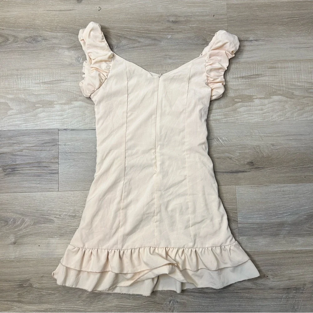 ◾️3/$25 R.J Story Ruffle Frill Ruched Mini Dress - Picture 3 of 5